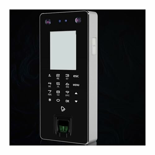 Biometric access control device with keypad and fingerprint scanner