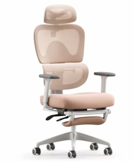 Ergonomic office chair with adjustable headrest and armrests