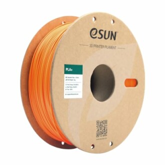 eSun orange PLA+ 3D printer filament spool