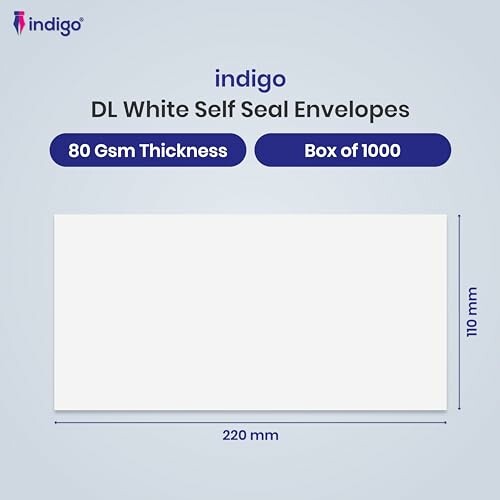 Indigo DL White Self Seal Envelopes