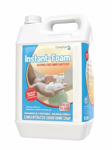 Instant-Foam alcohol-free hand sanitiser 5L container