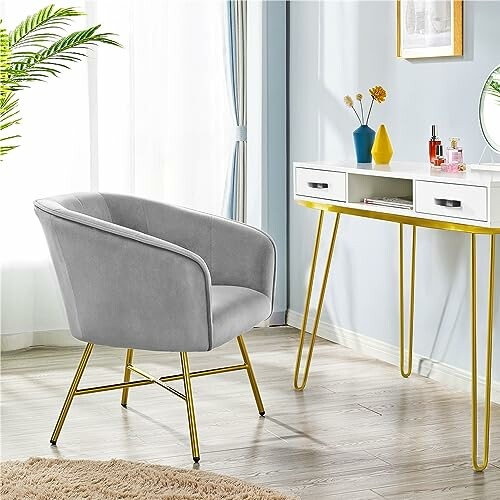 Yaheetech Velvet Tub Chair