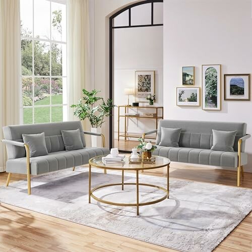 Yaheetech 2 Seater Modern Sofa