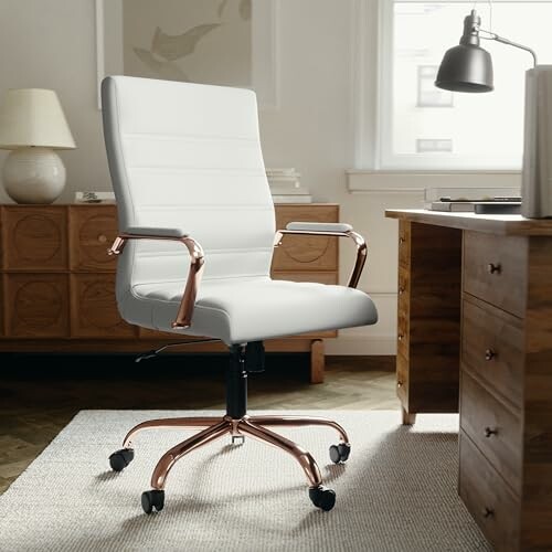 Modern office chair in a stylish home office