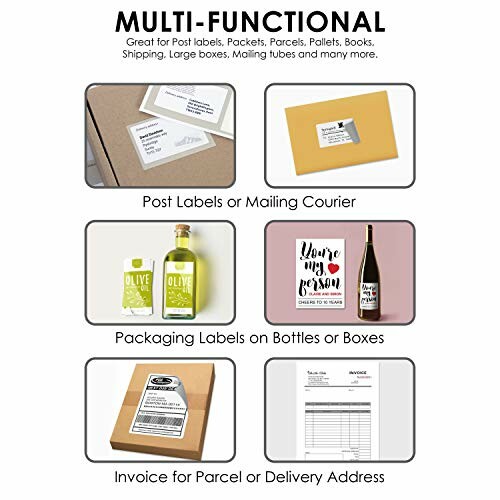 Multi-functional labels for post, packaging, and invoices.