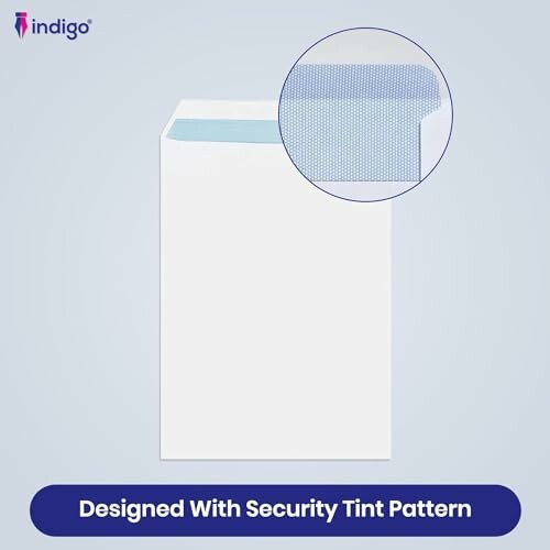 Envelope with security tint pattern