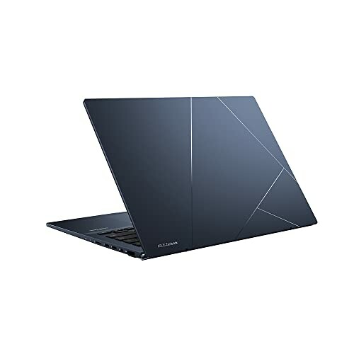 Sleek modern laptop with geometric design