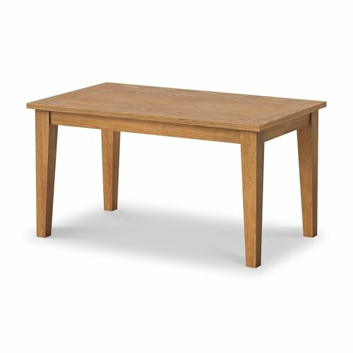 Wooden dining table with four legs